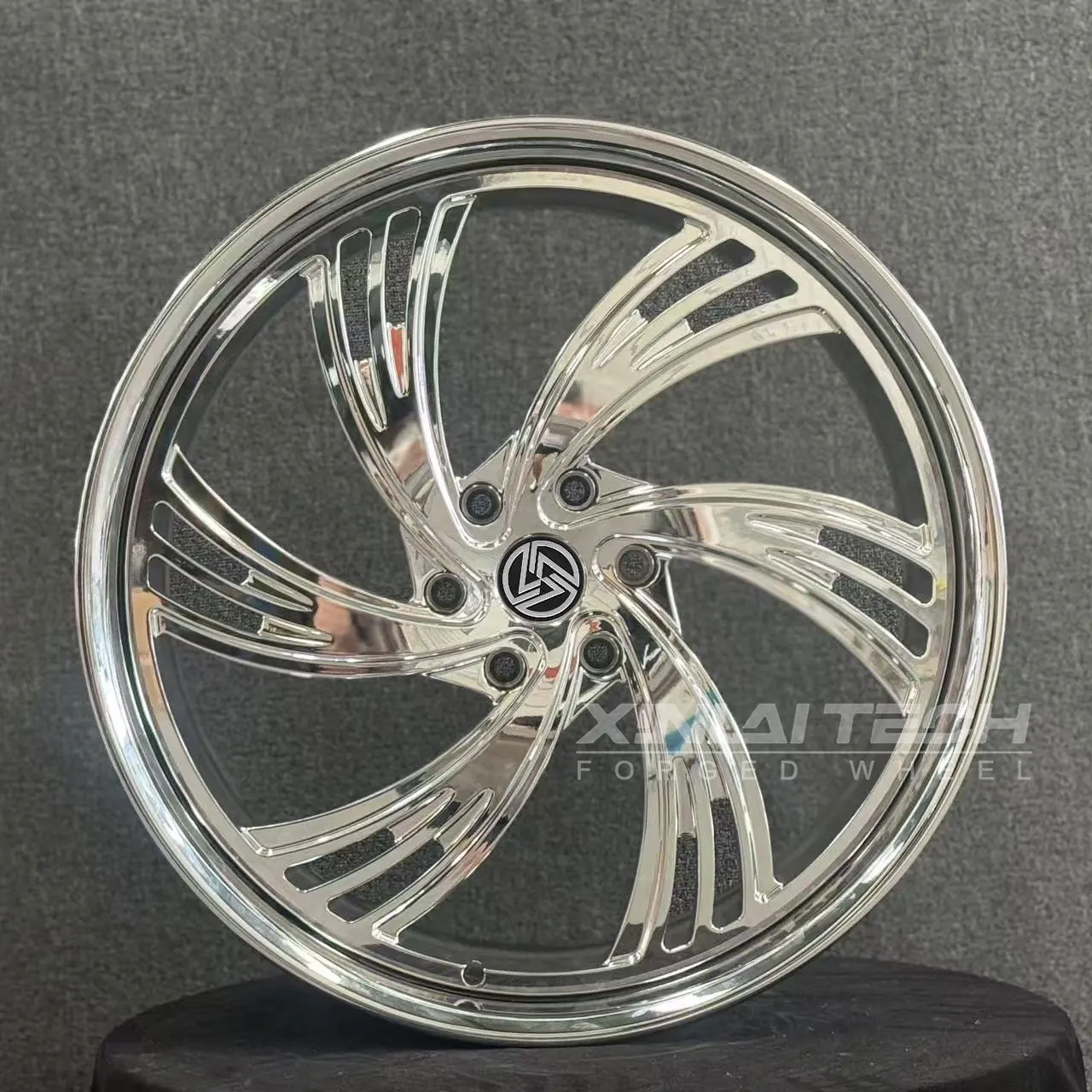 XL 2-piece Deep Dish Deep Lip Custom Forged Chrome Wheel 5x114.3 5x120 5x112 6x135 6x139.7 17 18 19 20 21 22 Inch Car Alloy Rim - Image 1