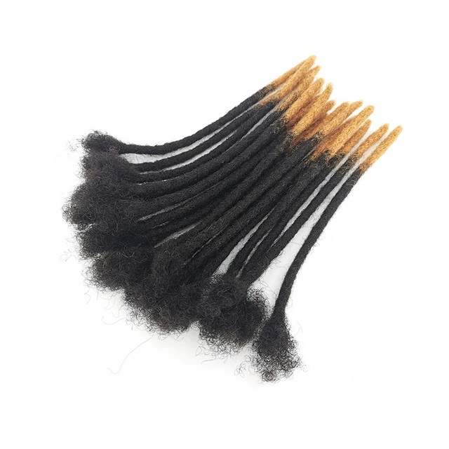 [KAMA Locs] Short Human Hair Dreadlocks Extensions for Men/Women Loc Cheveux Humains Micro Locs Extension Human Hair