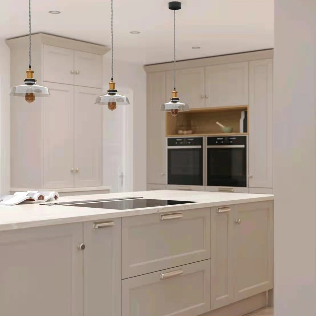 Factory Customized Design Kitchen Cabinets Solid Wood Modern