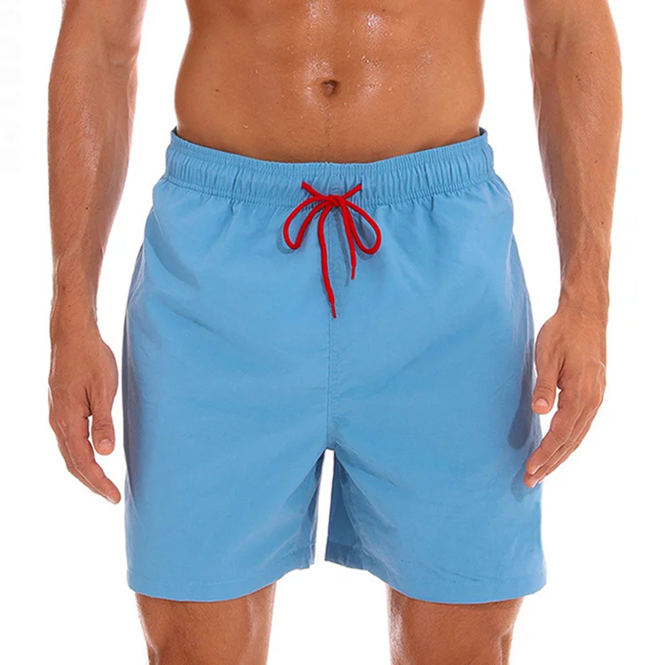 2023 Summer Men Beach Shorts Blank Plain Male Swimsuits Board Shorts 4