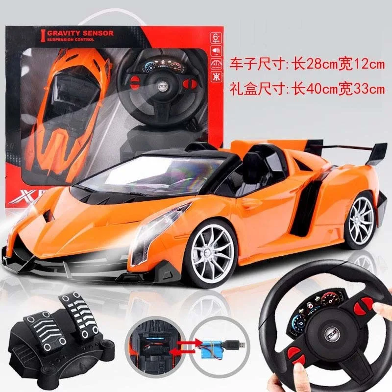 1 16 Gravity Sensor Steering Wheel Remote Control Car With LED Lights Juguete Carros A Control Remoto Coches RC Car Toys Alibaba