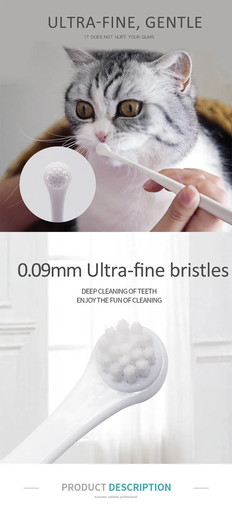 Fresh Friends Pet Toothbrush Set Cat Toothbrush and Cat Toothpaste