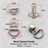 silver d ring hook