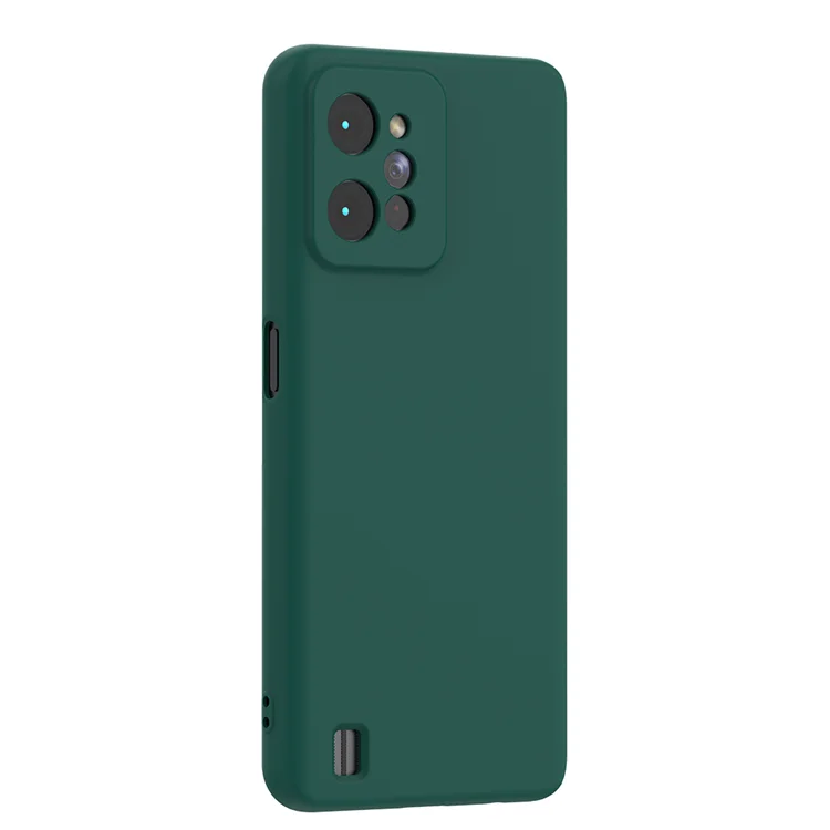 For Realme C31 Silicon Phone Cases Microfiber Soft Touch 2mm Thickness Silicone Phone Case with Lining