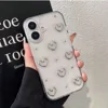 GQ073-Conchiglia trasparente a forma di cuore argento