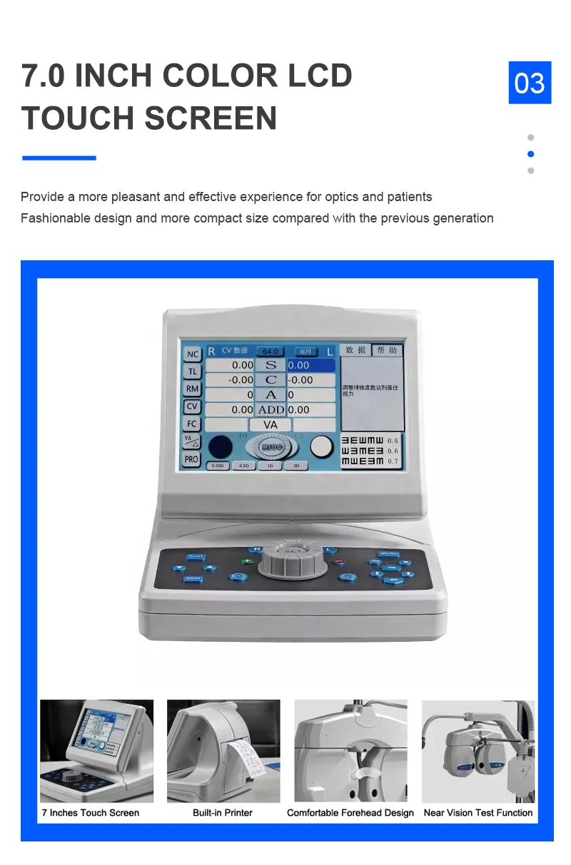 Rightway Brand Eyesight Test CV-7200 Optical Phoroptor Ophthalmic Digital Auto Phoropter