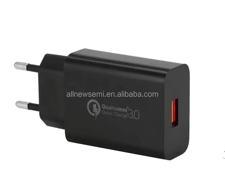 Qualcomm QC 3.0 charger QC30 fast charging head 18W fast charging 5v3a fast charging head US standard charger