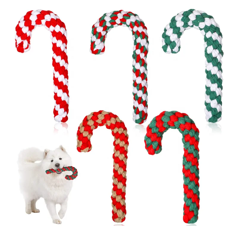 christmas rope dog toy