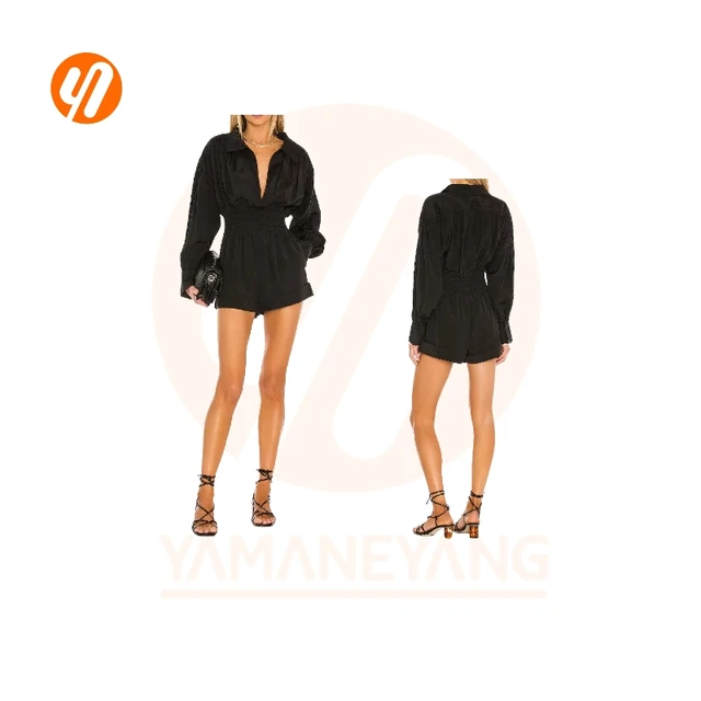 1918 Club Wear Fashion Ladies Dressy Romper for Women Puff Sleeves Women's Party Romper Sexy Jumpsuit
