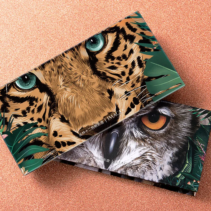 OEM изображения частная марка 12 цветов прессованная Водонепроницаемая Косметика долговечная Пудра для макияжа глаз бровей Палитра