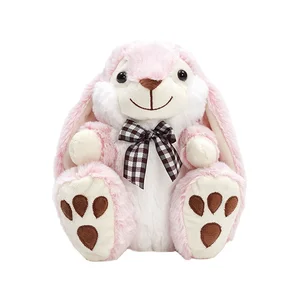 Easter Rabbit Plush Toy Long-Ear Soft Stuffed Bunny Animal Filled with PP Cotton