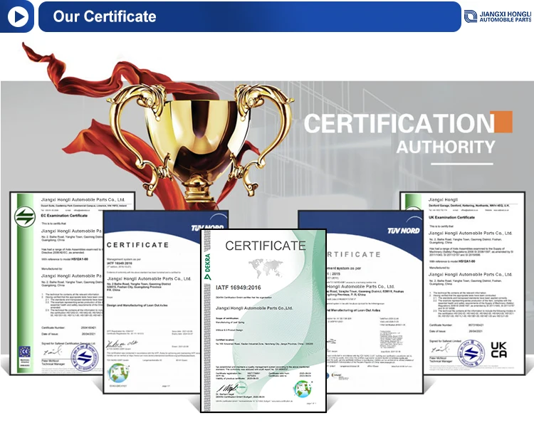 Hl218 Oem Custom Leaf Spring Shackles Semi Leaf Spring Suspension