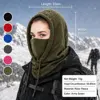 Drawstring fleece hat-Olive green-special size