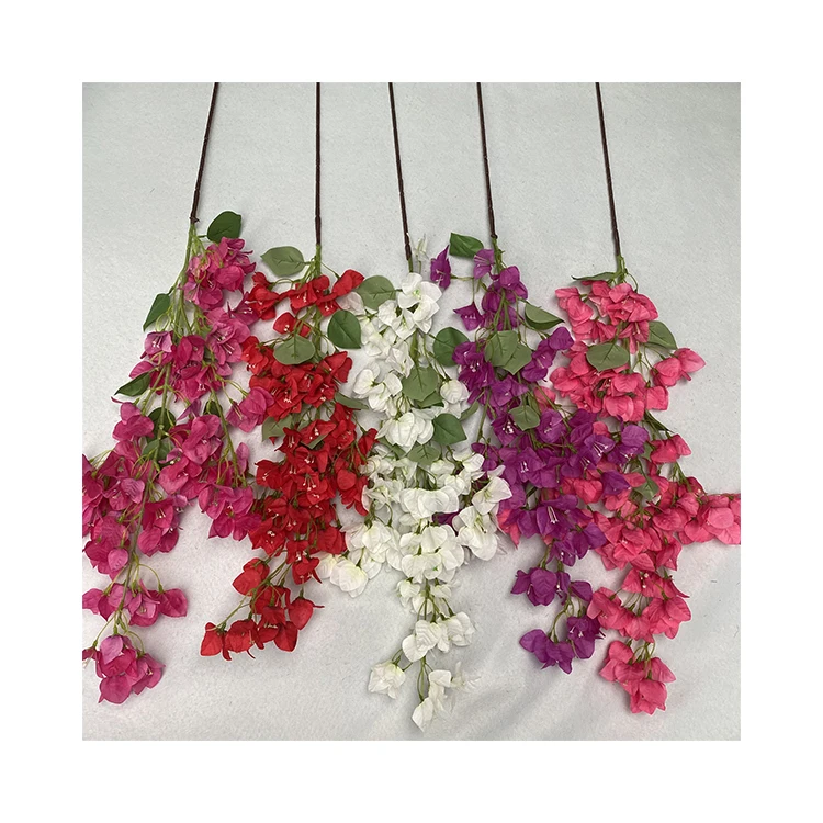 Direct Wholesale Good Quality New Bougainvillea Large Decor Outdoor Artificial Flowers