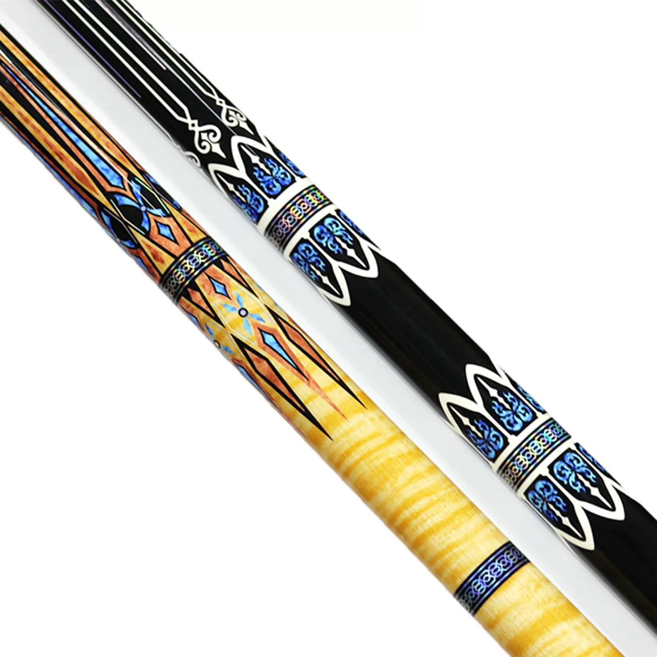 Premium YFEN Carbon Fiber Pool Cue Stick with Ebony Butt, 58