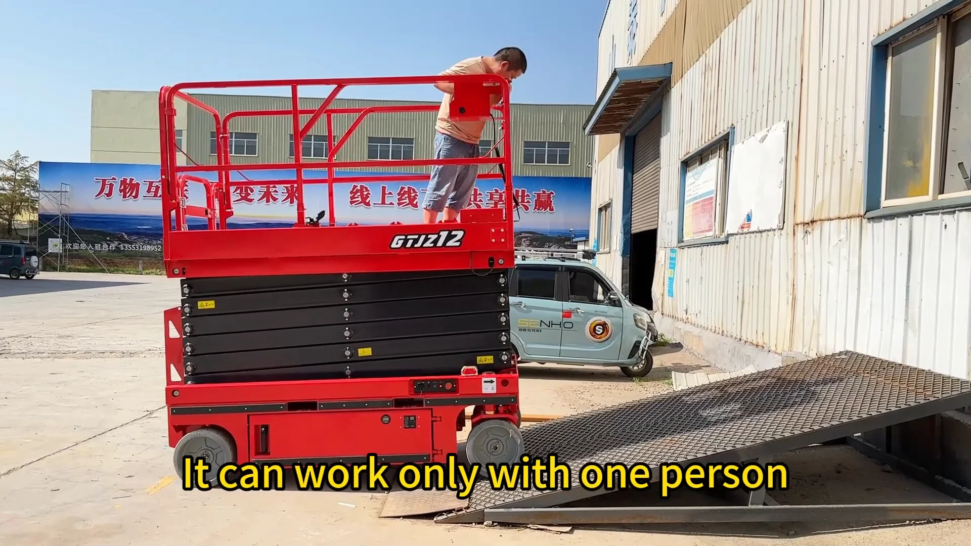 Electric Hydraulic Self-propelled Scissor Lift Platform 6m-12m Lift ...