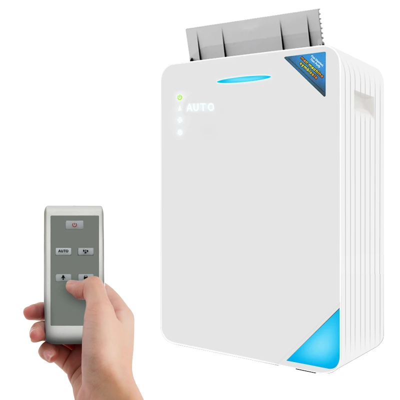 Máy lọc không khí cầm tay cao cấp chạy điện có gương tích hợp, máy hút ẩm để bàn tự động thương mại hàng đầu, máy khử mùi và đèn tia UV diệt khuẩn