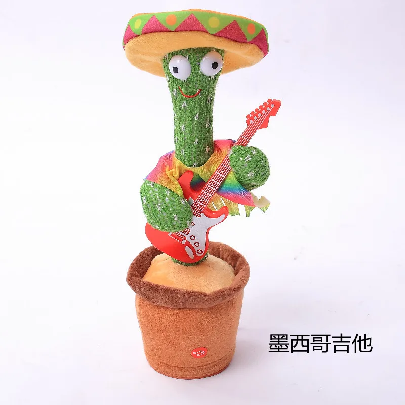 directly factory cheap price Cute Electronic Shake Talking Dance Singing Plush Doll Musical Dancing Cactus Toy