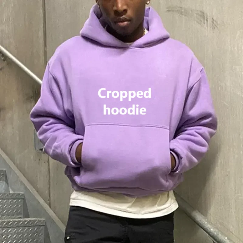 Customizable hot sale cropped hoodie