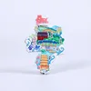 Resina della mappa della città di Hefei