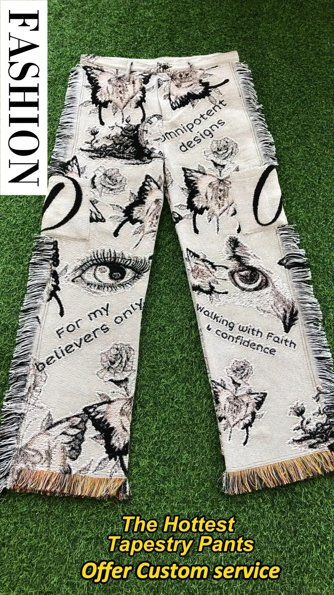 New Wholesale Streetwear Custom Tapestry Pants Plus Size Men's Rug Pants  Trousers Outdoor Fashion Woven Blanket Pants Men - Buy Pants Men,Men's