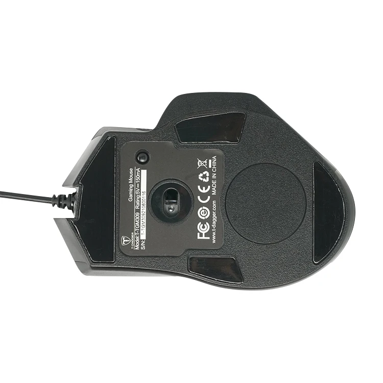 Wholesale 9 Programmable Buttons 14400 DPI Computer Glowing Wired Gaming Mouse for Laptop PC Gamers