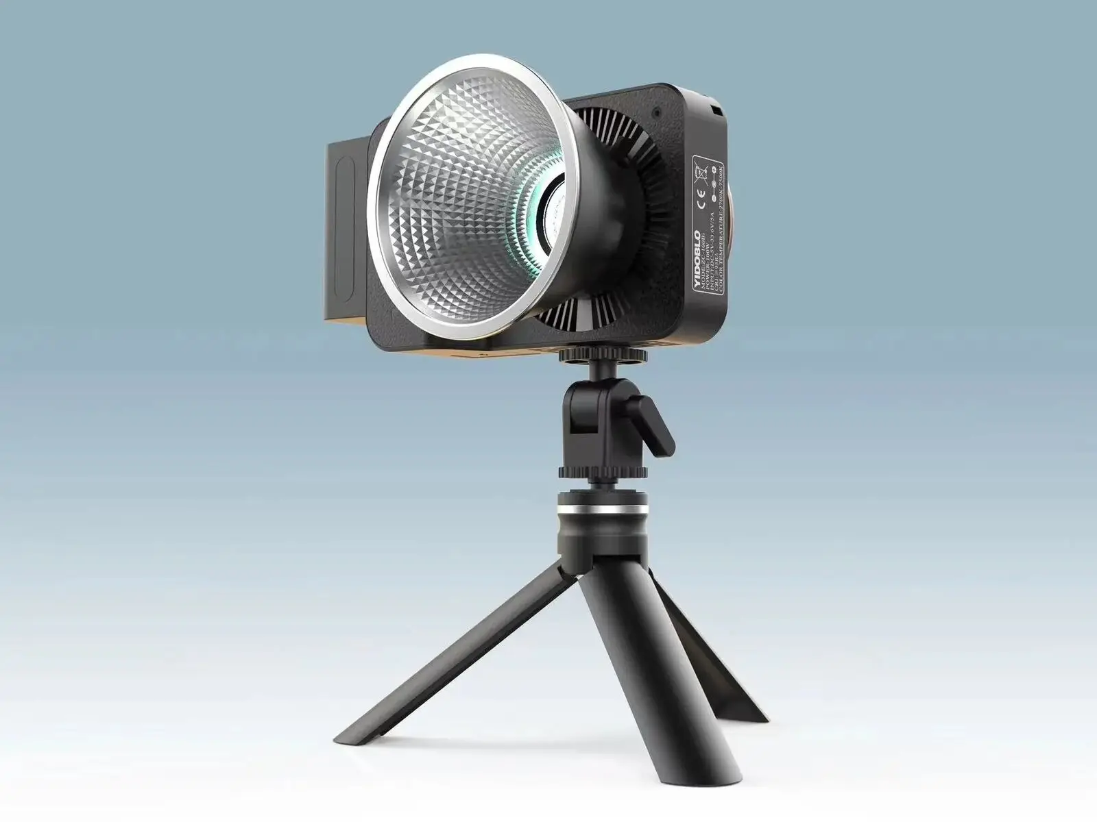 YIDOBLO ZC-100BI Lampe COB Vidéo 100W Bicolore 2700-7500K – 10000 Lux, 10 Effets Spéciaux, Bowens, Contrôle App, Idéale Photo & Vidéo