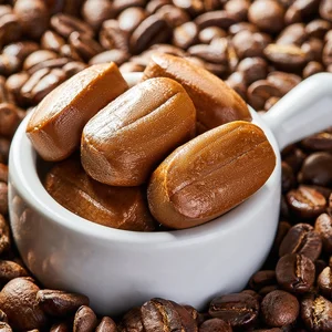 Internet-Famous Refreshing Coffee Bean Candy Mint Chewable Snack Food in Bulk Wholesale Factory Coated Decorations