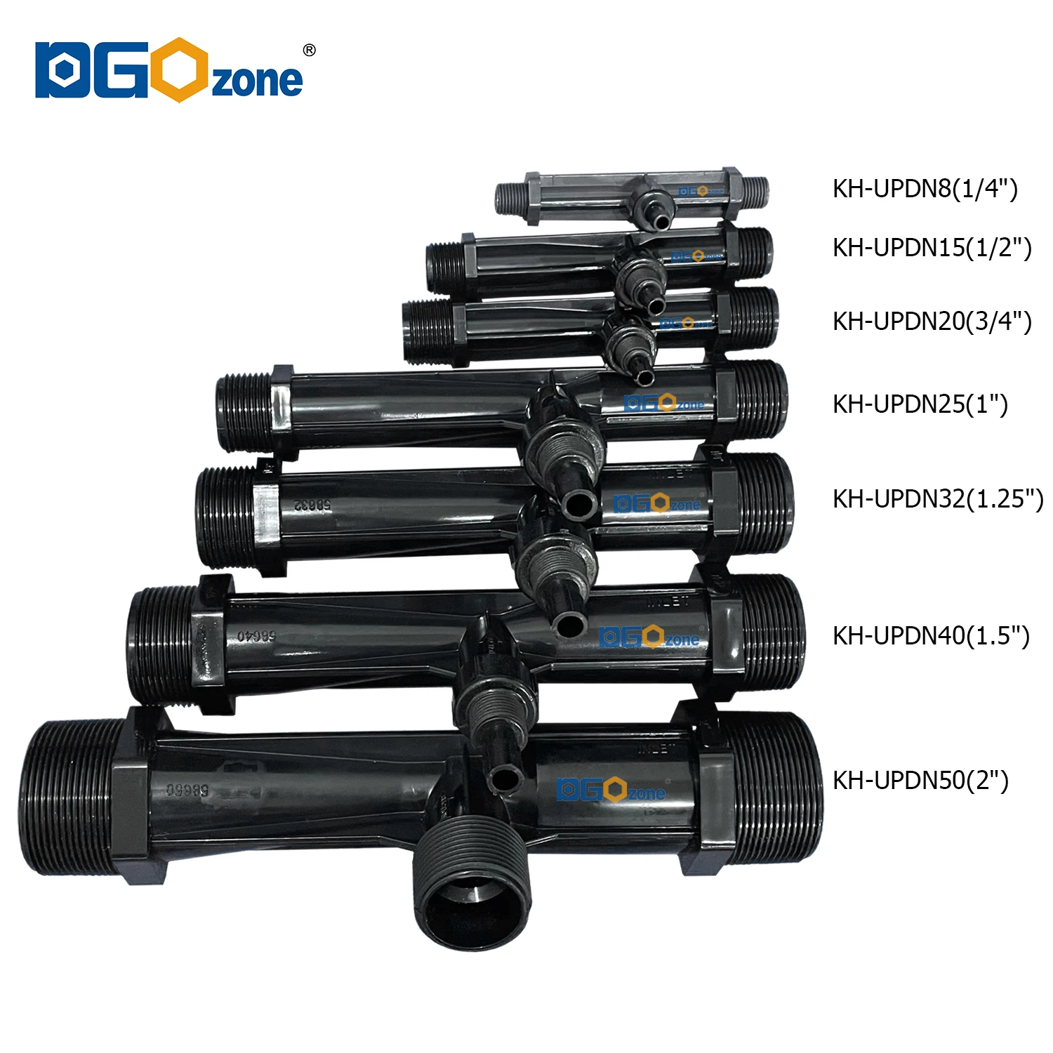 Mixtet Injection UPVC Venturi Injector with Valve for Gas and Liquid Mixing - Sizes 1 ...
