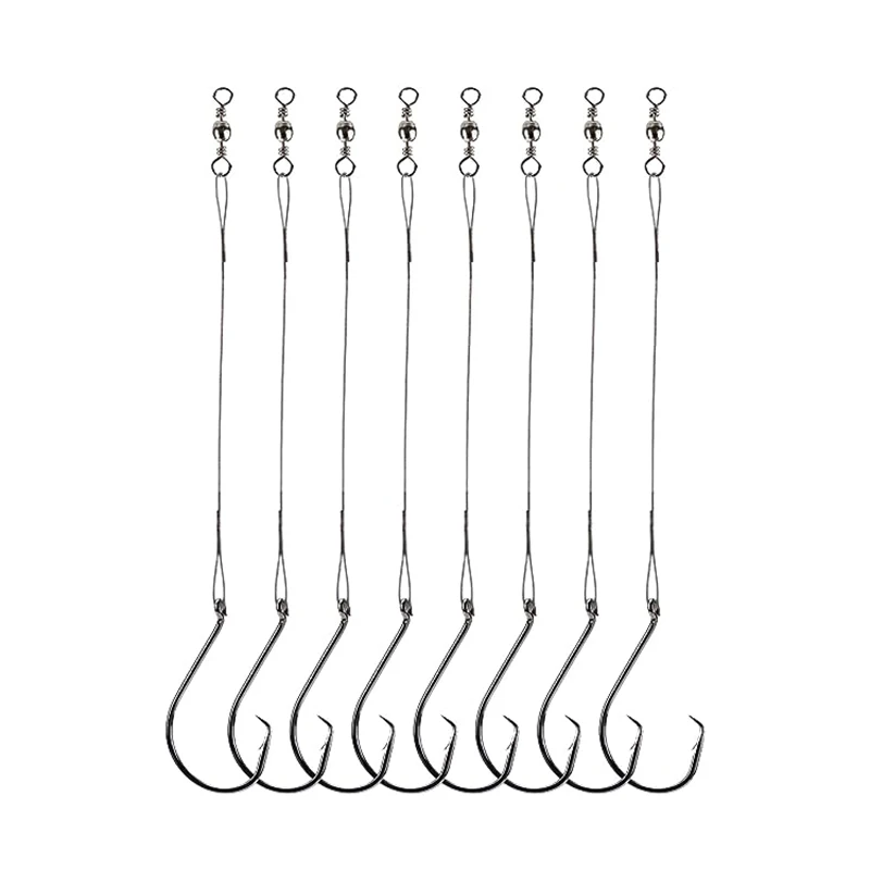 Fishing Wire Leader Rigs Saltwater Steel Line With Circle Hook Buy