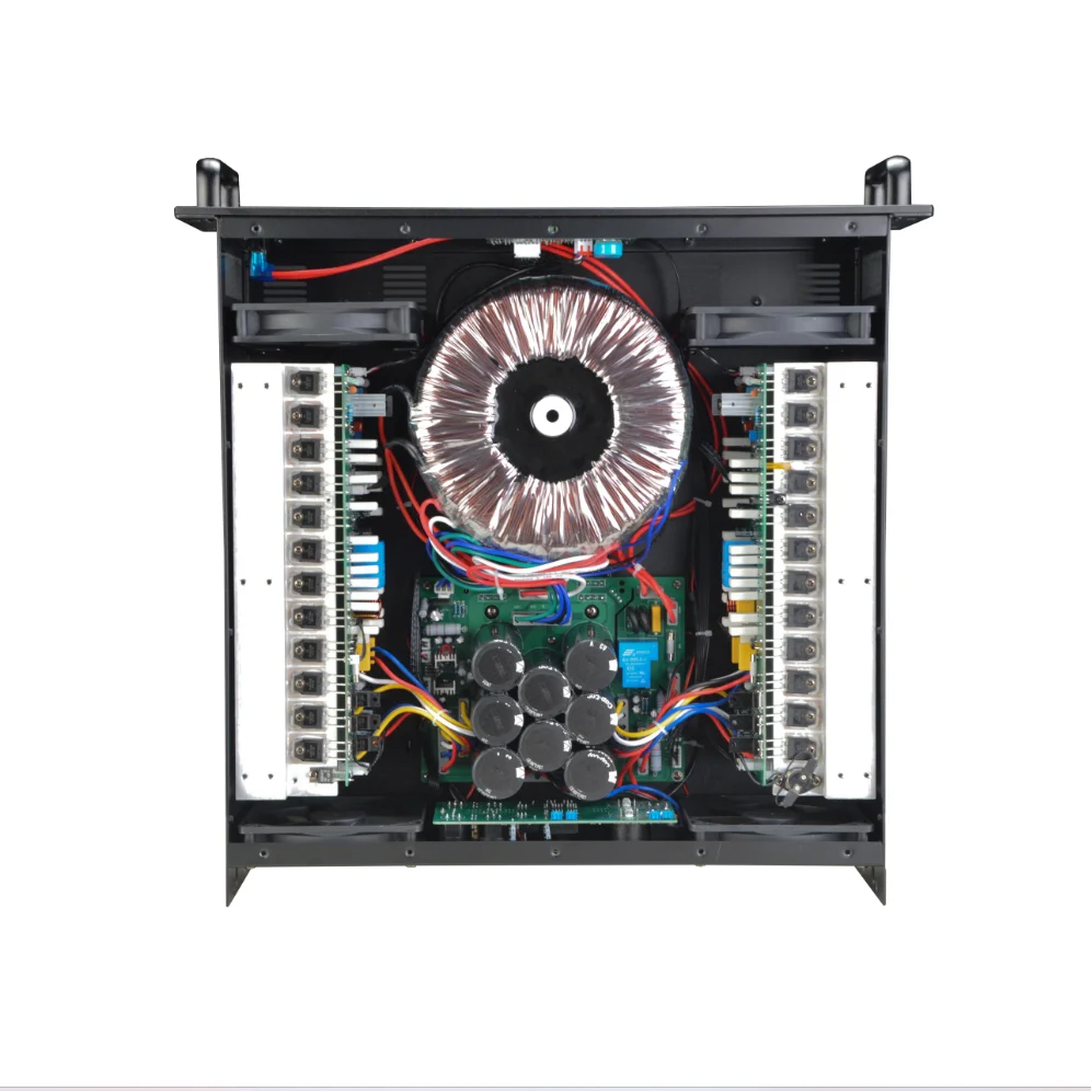 Professional 3U Stereo Audio Power Amplifier Factory Google 2*2000 Watt 2-Channel Class H Made of Durable Metal