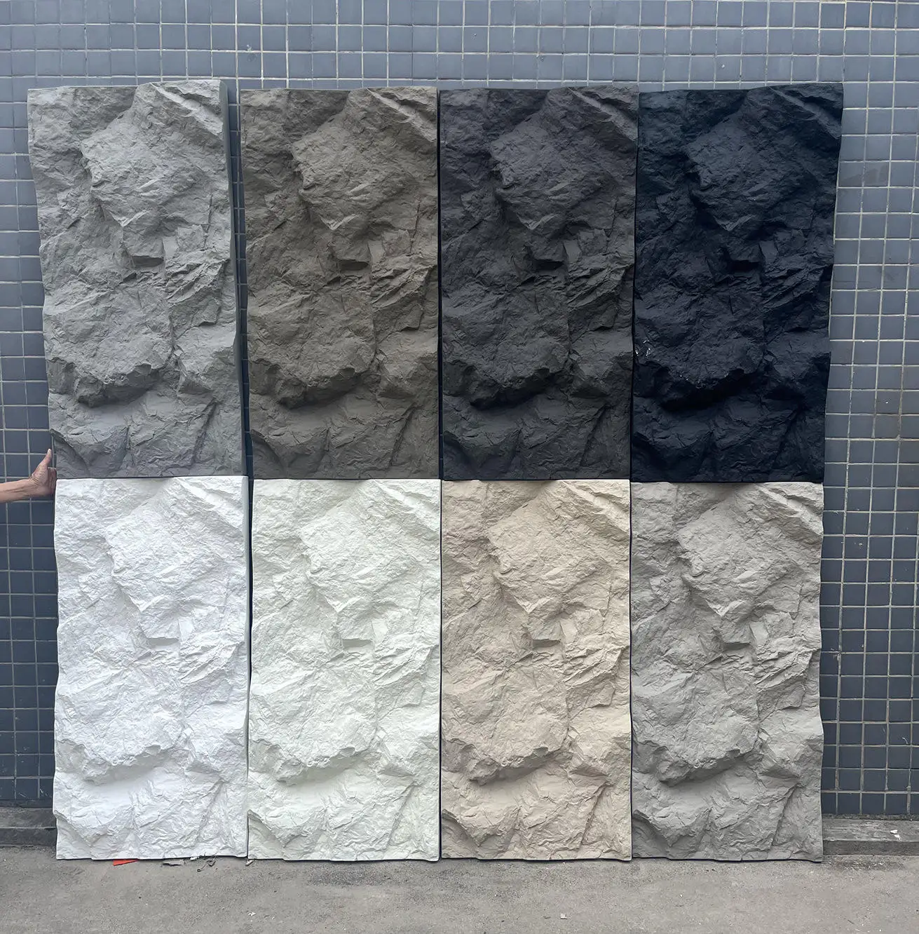 Lightweight Artificial Polyure Faux Stone Wall Panels Interior 3d Pu  Polyurethane Fake Rock Wall Panels 4*8, image size:1311x1332