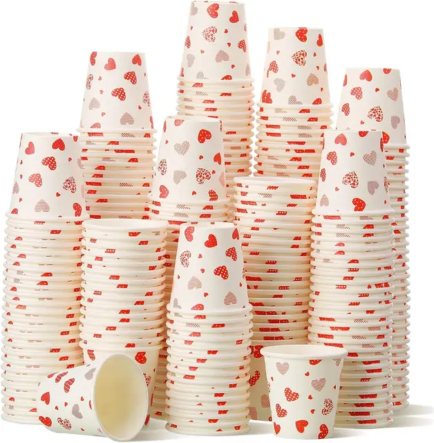 Disposable Paper Cups 8/10/12/16/20 oz single wall paper cup hot/cold beverage cups for drinking