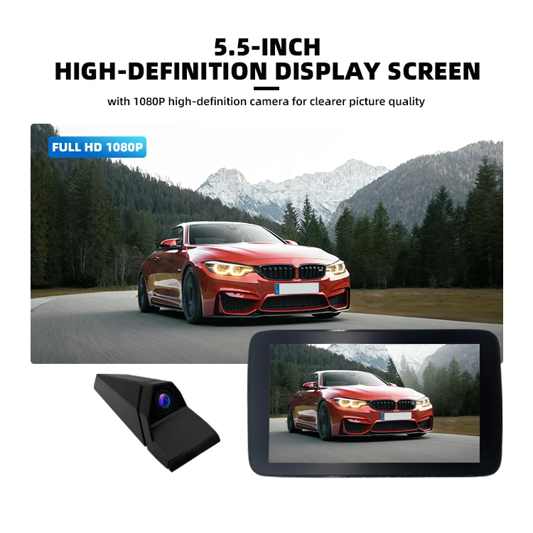 BSD Blind Spot Left Right 2 Side Multi Camera System DVR Backup Rearview Mirror Car Rear Monitor Car Side Mirror Camera for Car supplier