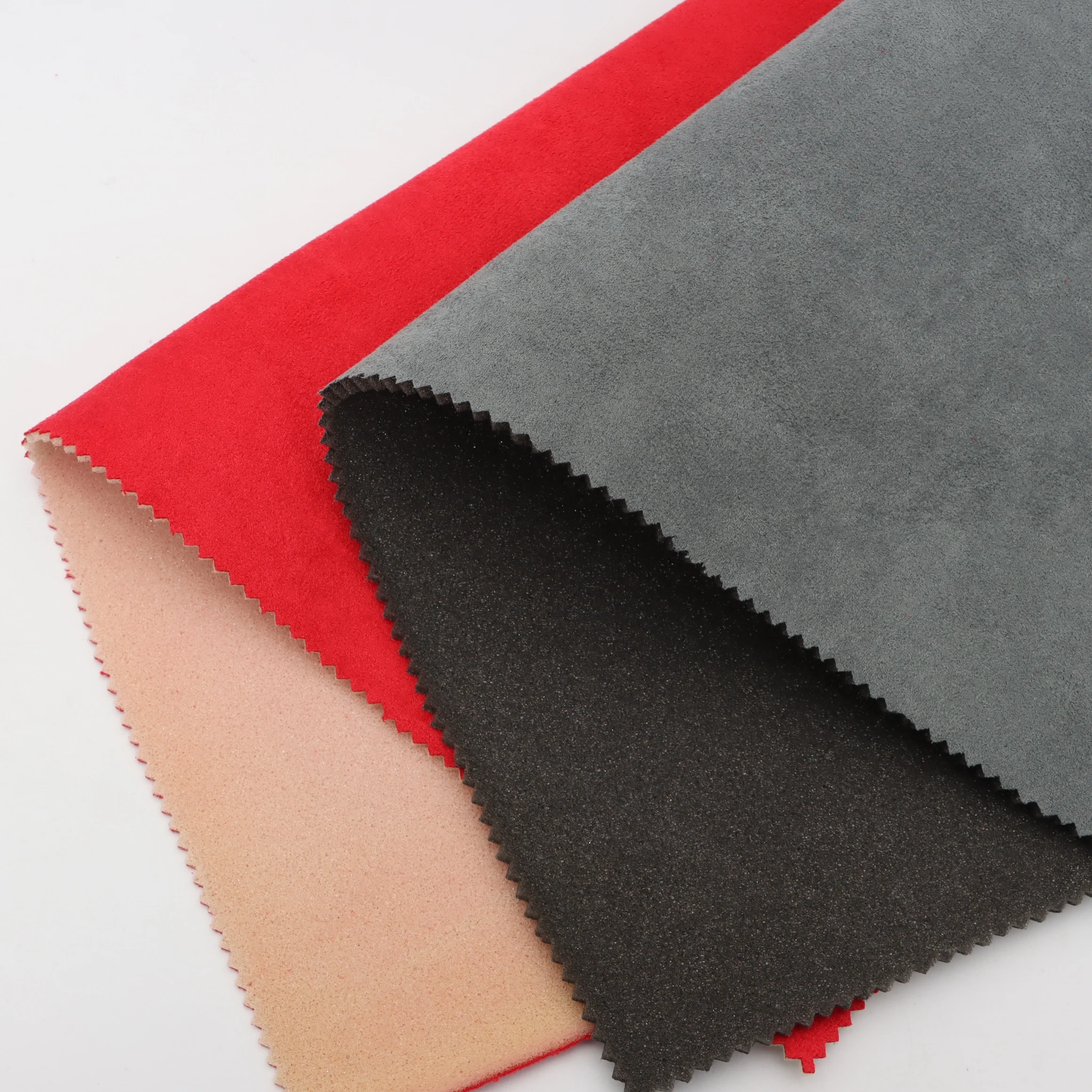 Wykonane na zamówienie fabryczne płótno z mikrofibry i pianki, gładkie, stosowane jako wykładzina dachowa samochodu, odzież, pluszowe zabawki dla dziewczynek