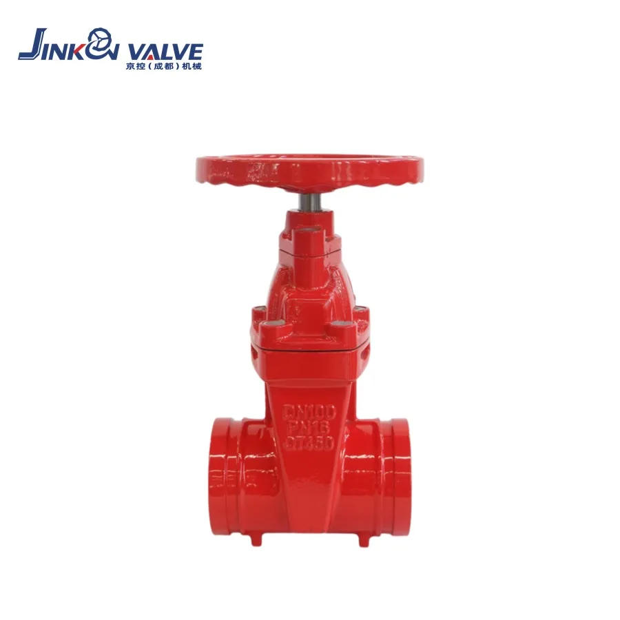 Gate Valve WRAS Approved Manual Grooved Non-Rising Stem Ductile Iron EPDM Seal Stainless Steel Stem PN10 PN16 DN50-DN600 VALVE