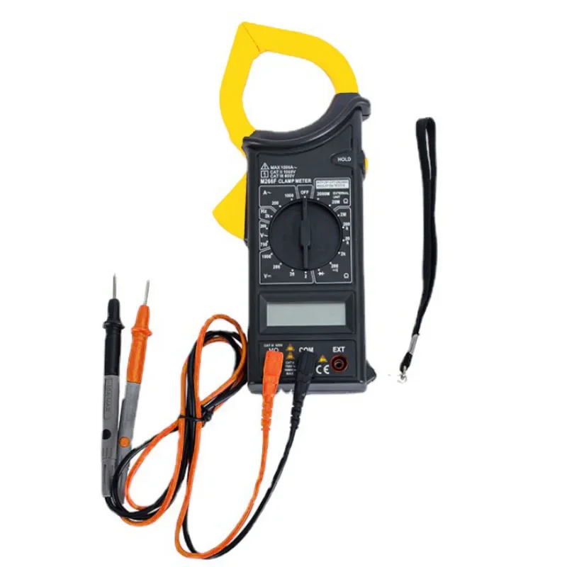 MASTECH M266F Digital Clamp Meter Ammeter Voltmeter Ohmmeter Insulation Tester Frequency Test Ampere Meter Amperimetro