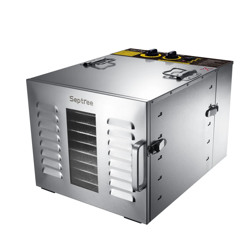 10 Layers Food Dehydrator Machine with Visible Glass Window All Stainless Steel Food Dehydrator for Fruit and Vegetable
