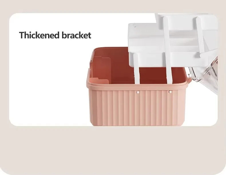 Large-Capacity 3-Layer Portable First Aid Storage Box Multi-Functional Plastic Bin at Factory Price details