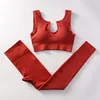 Brick Red U-Neck Bra Trousers