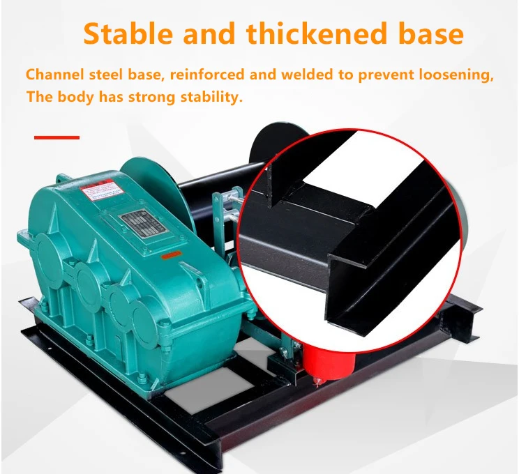 Remote Control 220v Electric Pulling Boat Winch Adjustable Speed 20 Ton Electric Windlass Mooring Winch for Atv