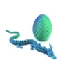 Huevo de piña de 8,5 cm, dragón chino de 30 cm - láser verde