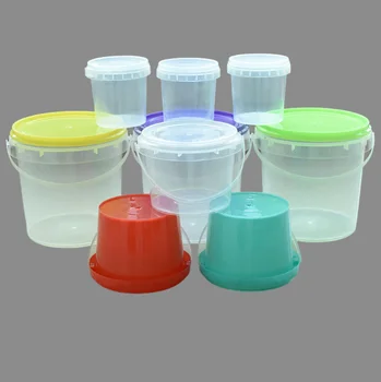 Plastic Bucket with lid 300ml food bucket