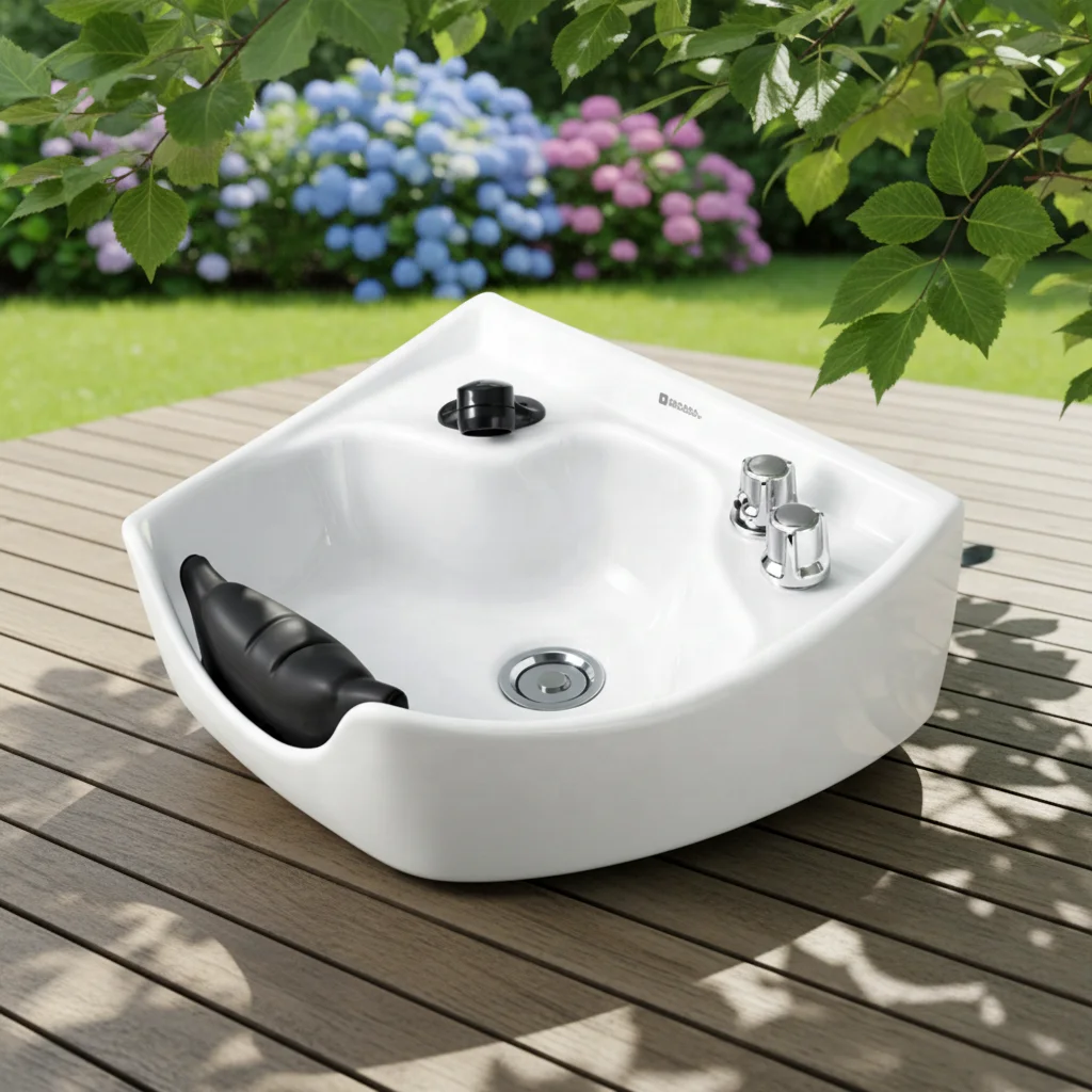 Takara Belmont Shampoo Bed: Modern Salon Chair for Hair Washing