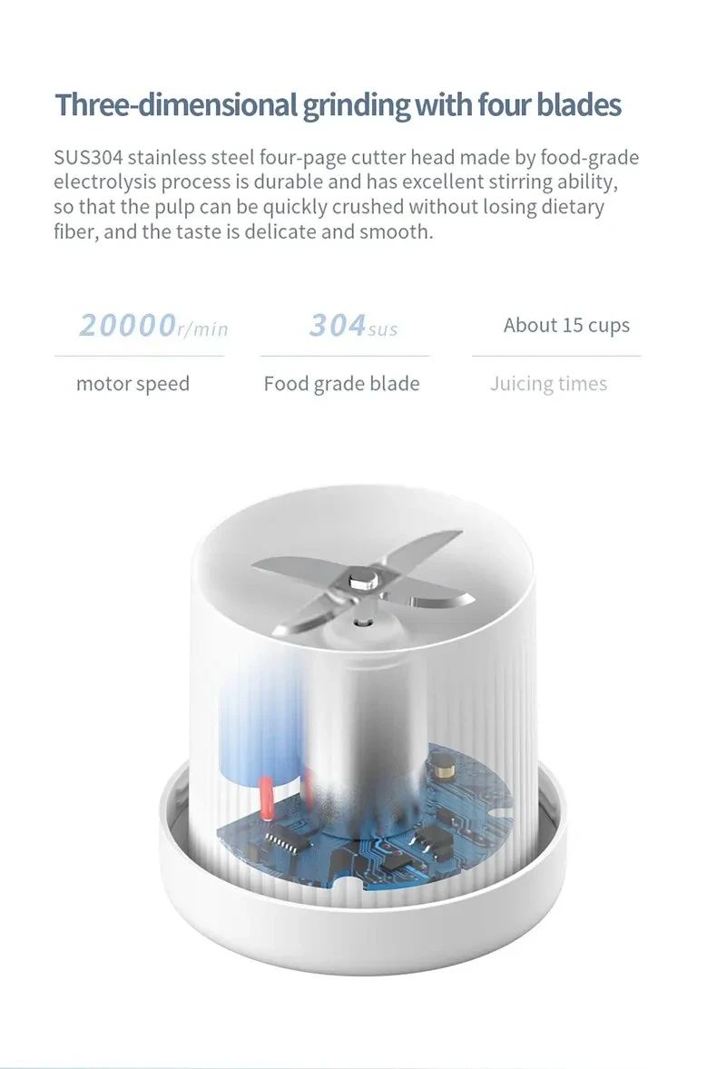 Portable Electric Mini Juicer Blender Juice Separator Juicer Cup Original Juicer