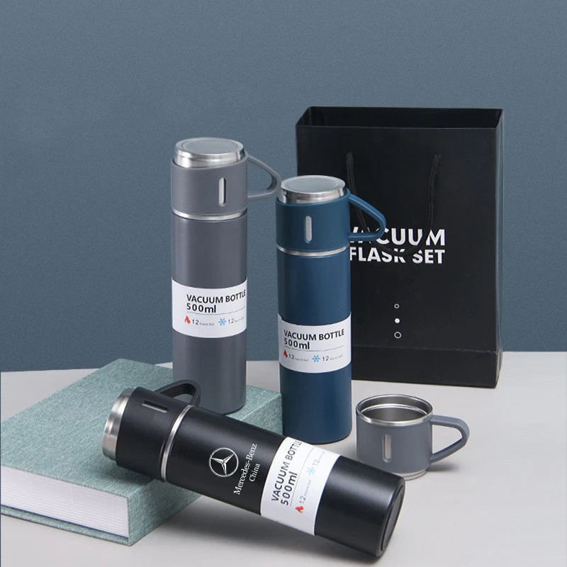 Oxsy Gift De Agua Portable Thermos Vacuum Flask Set Pcs