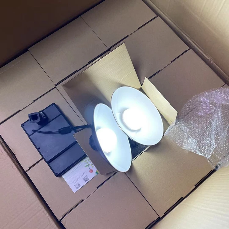 Double Head Motion Sensor Solar Pendant Light - IP65 Waterproof