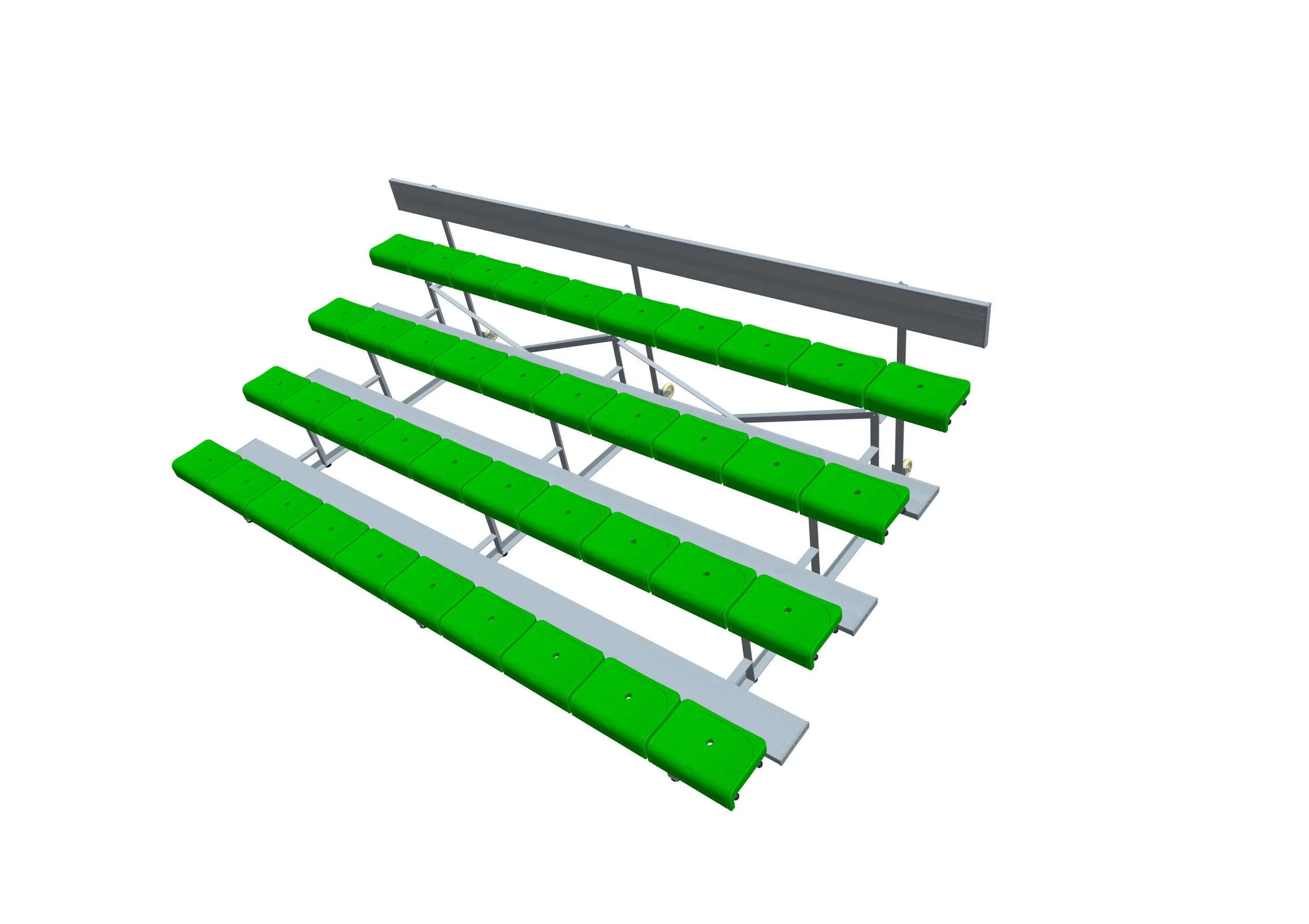 Temporary Outdoor Chairs Gym Aluminum Bleachers with Plastic Seats 10