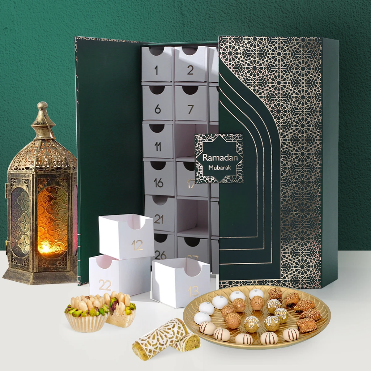 Cosmetic Packaging Paper Box Gift Advent Calendar Present Box Jewelry Advent Calendar Boxes