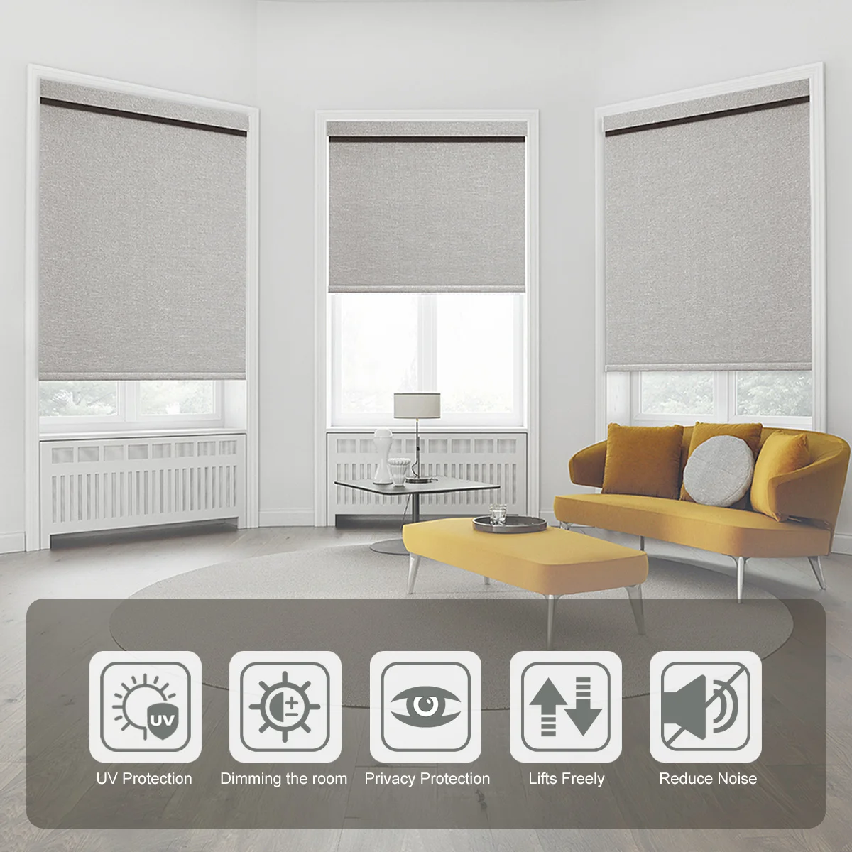 Smart Remote Control Blackout Blinds Electric Double Layer Zebra Blinds Motorized Fabric Roll for Meeting Room